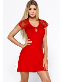 Nachtkleid Hillary rot