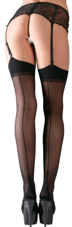 Nahtstrümpfe schwarz