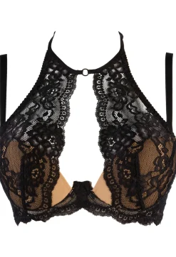 Neckholder BH mit zarter Blütenspitze