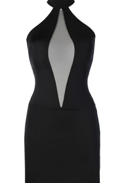 Neckholder Kleid Strech und Tüll