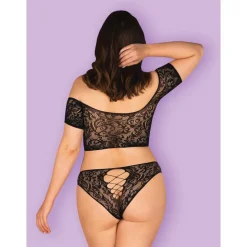 Netz Dessous-Set Slip Bustier