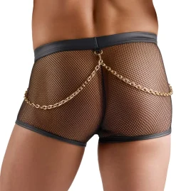Netz Pants mit Ketten und Ringe