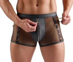 Netz Pants mit Ketten und Ringe