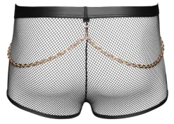 Netz Pants mit Ketten und Ringe