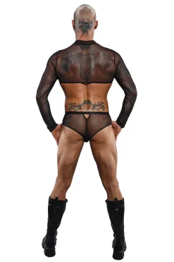 Netz Slip im aufregenden Ouvert-Stil