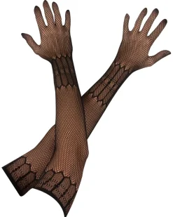 Netzhandschuhe mit Muster