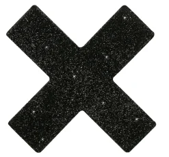 Nippelsticker X-Form glitzernd