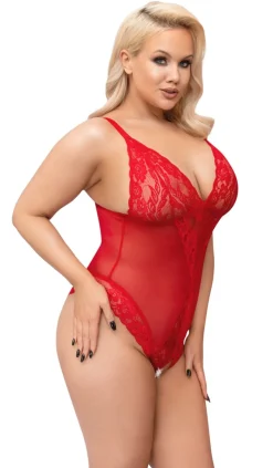 Ouvert Spitzen-Body Powernet Mash