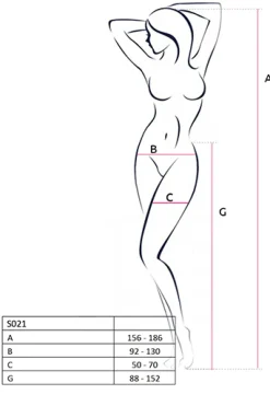 Ouvert Strumpfhose S021 schwarz von Passion Universalgröße