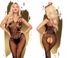 Ouvert-Bodystocking aus Netzstoff Dessous