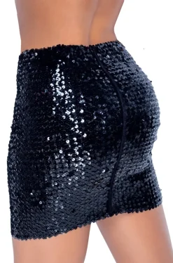 Pailletten Rock Clubwear Minirock