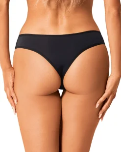 Panties mit feiner Spitze in schwarz