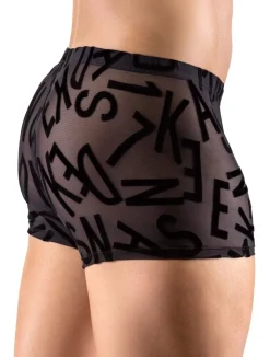 Pants mit Buchstabenprint schwarz