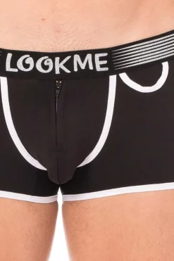 Panty mit Reißverschluss aus weichem dehnbarem Material und breitem Gummibund