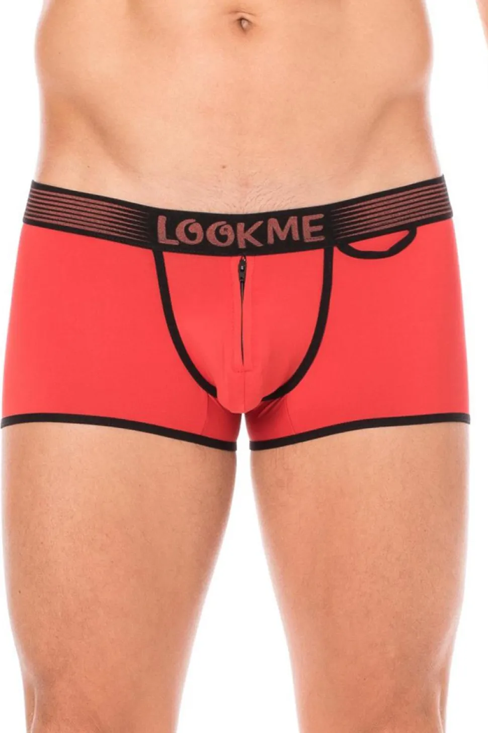 Panty mit Reißverschluss aus weichem dehnbarem Material und breitem Gummibund