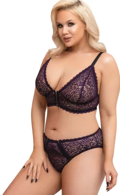 Plus Size BH-Set Bustier Slip Spitze