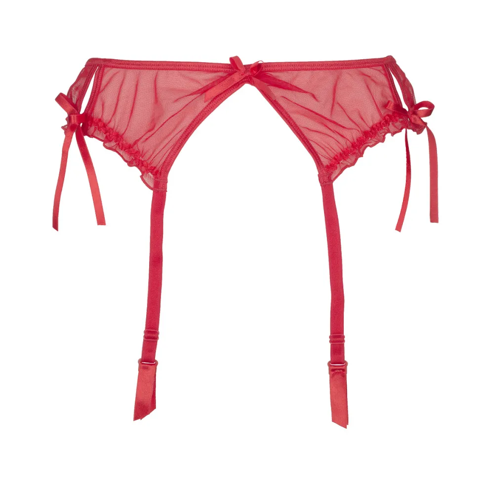 Plus Size Strapsgürtel Tüll Mash Strumpfhalter