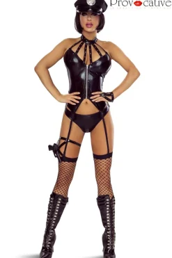 Polizei Outfit 6-teilig schwarz