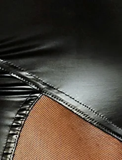 Powerwetlook Overall schwarz mit Ausschnitt