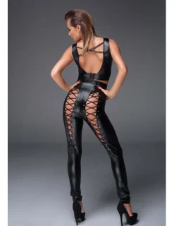 Powerwetlook Top mit Schnürung