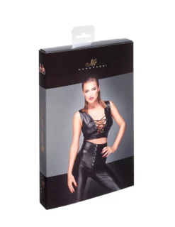 Powerwetlook Top mit Schnürung