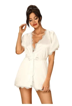 Prima Neve Peignoir weiß