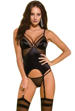 Quella Corset & Thong black