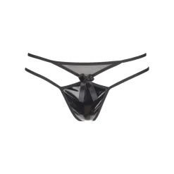 Riemchen-String im Wetlook Design