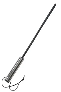 Rohrstock 'Flex' mit Edelstahlgriff, Ø 1,30 cm schwarz