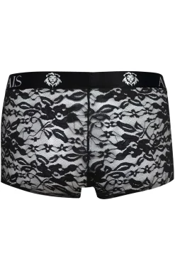 Romance Boxer Shorts aus Spitze in Schwarz