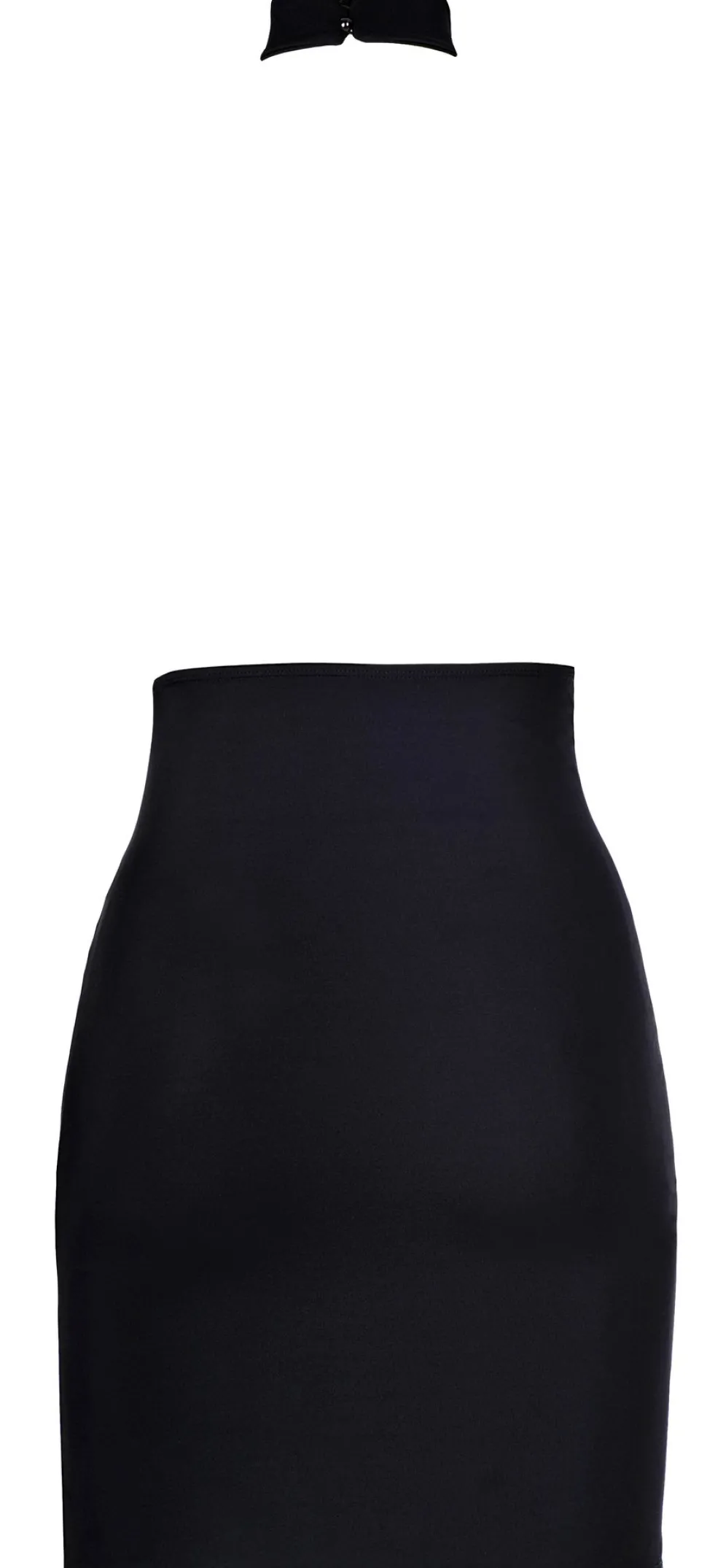 Schulterfreies Minikleid V-9149 schwarz