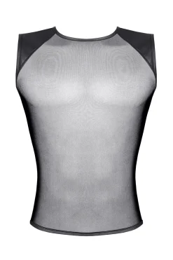 Shirt aus Netz und Wetlook