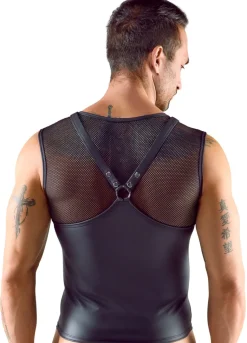 Shirt im Mattlook mit Netz