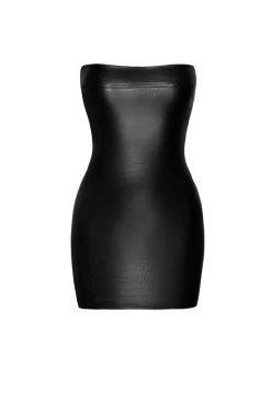 Snake Wetlook Minikleid