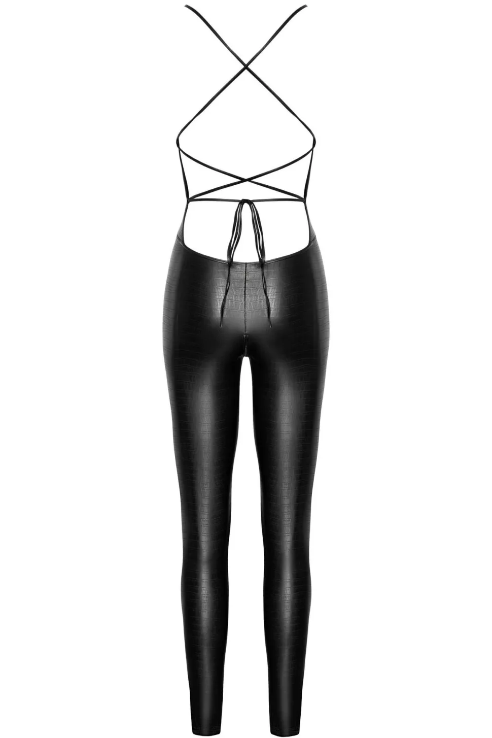 Snake Wetlook Overall mit Schnürung