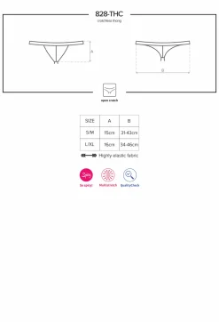 Spitzen Ouvert-String Tanga Dessous