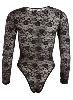 Spitzen-Body mit Wetlook-Details