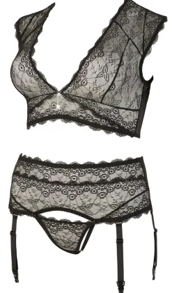 Spitzenset schwarz