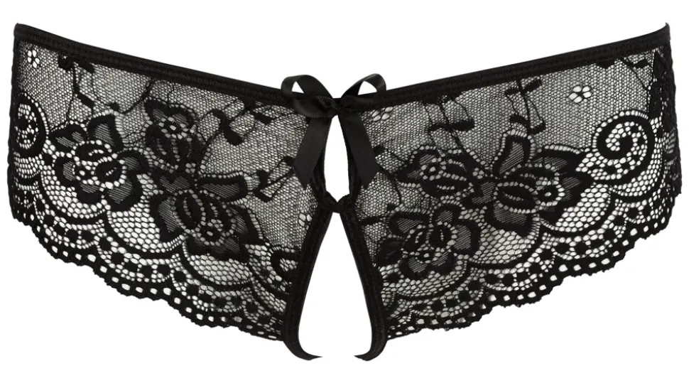 Spitzenslip Ouvert Blütenspitze