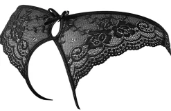 Spitzenslip Ouvert Blütenspitze