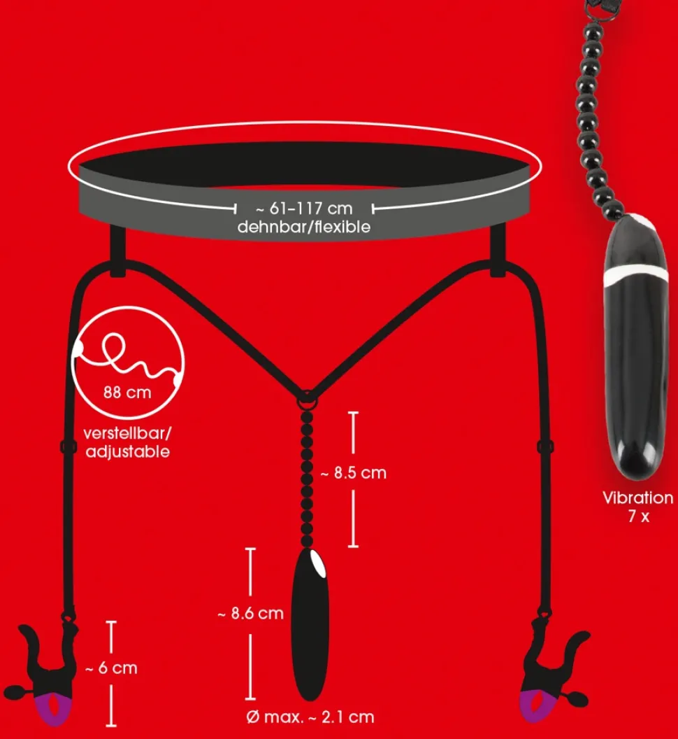 Spreader String mit Vibrator Scharmlippenspreizer