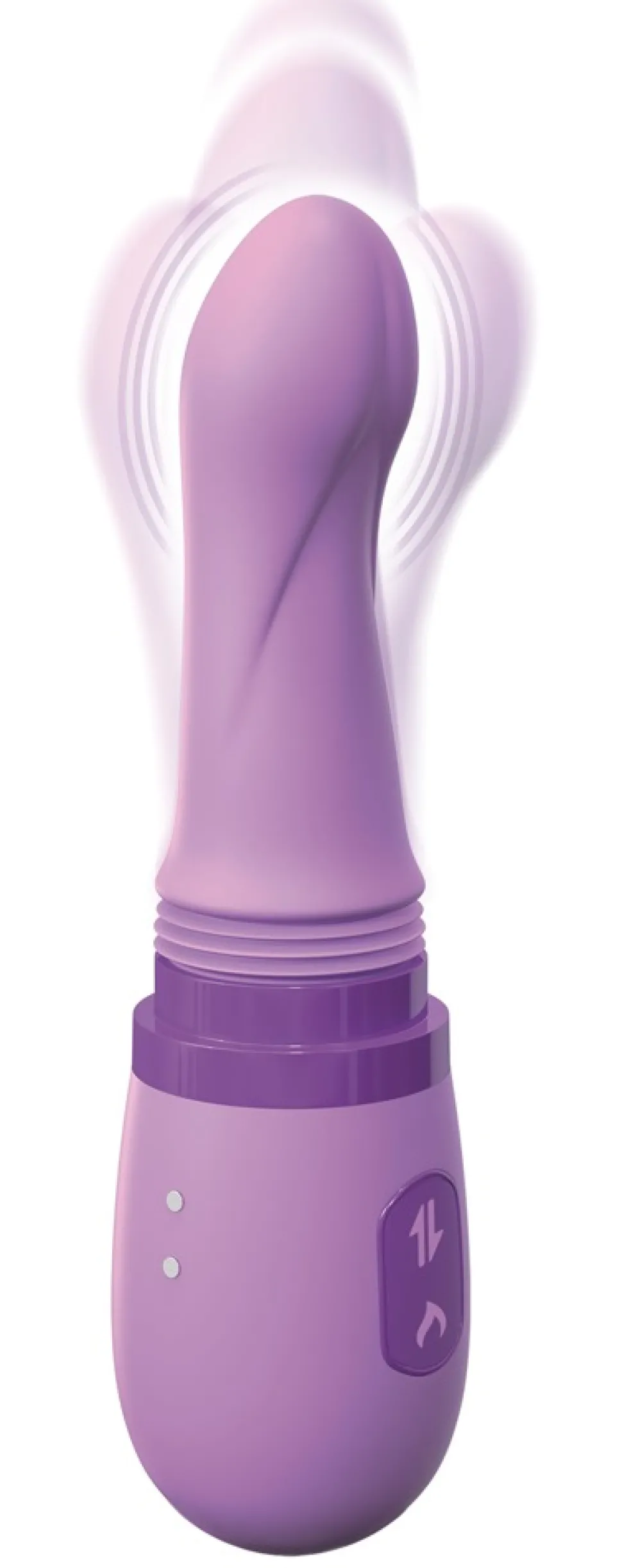 Stoß- und- Rotations- Vibrator lila