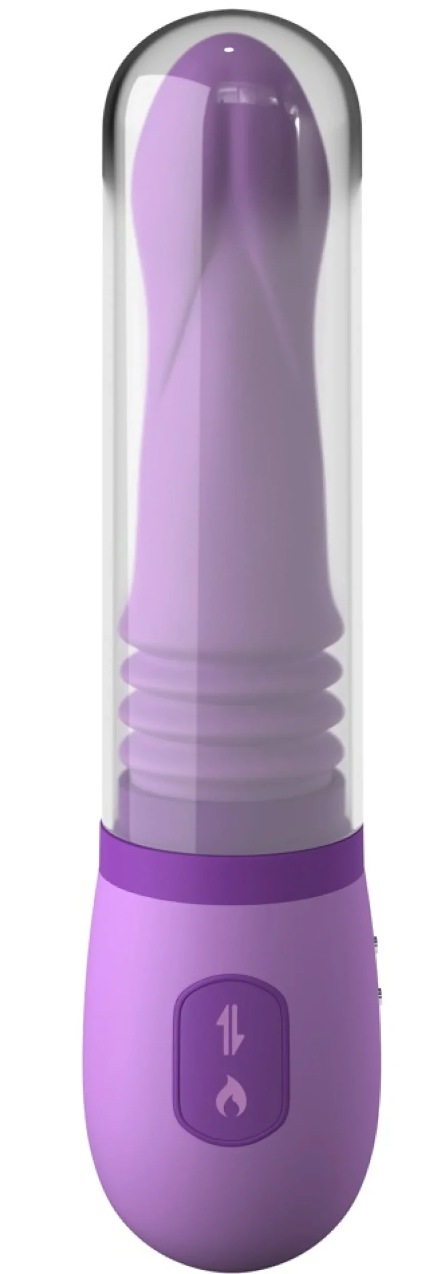 Stoß- und- Rotations- Vibrator lila