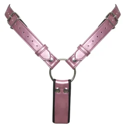 Strap On String mit Dildo im Metallic Look