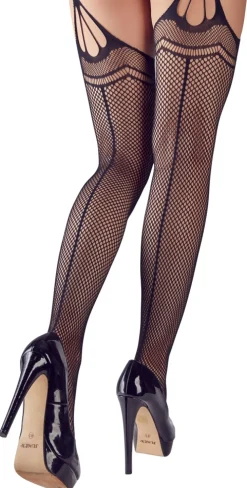 Straps und Strümpfe schwarz