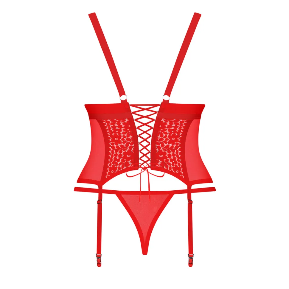 Strapscorsage mit String Plus Size Curvy Spitze