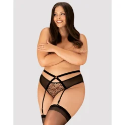 Strapsgürtel Leoparden Look Mash Curvy Ouvert