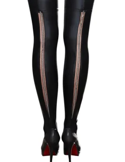 Straps-Strümpfe A0190 schwarz