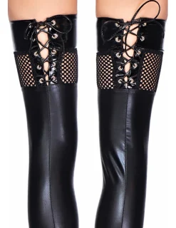 Straps-Strümpfe Tobati schwarz