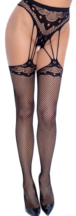 Strapsstrumpfhose schwarz